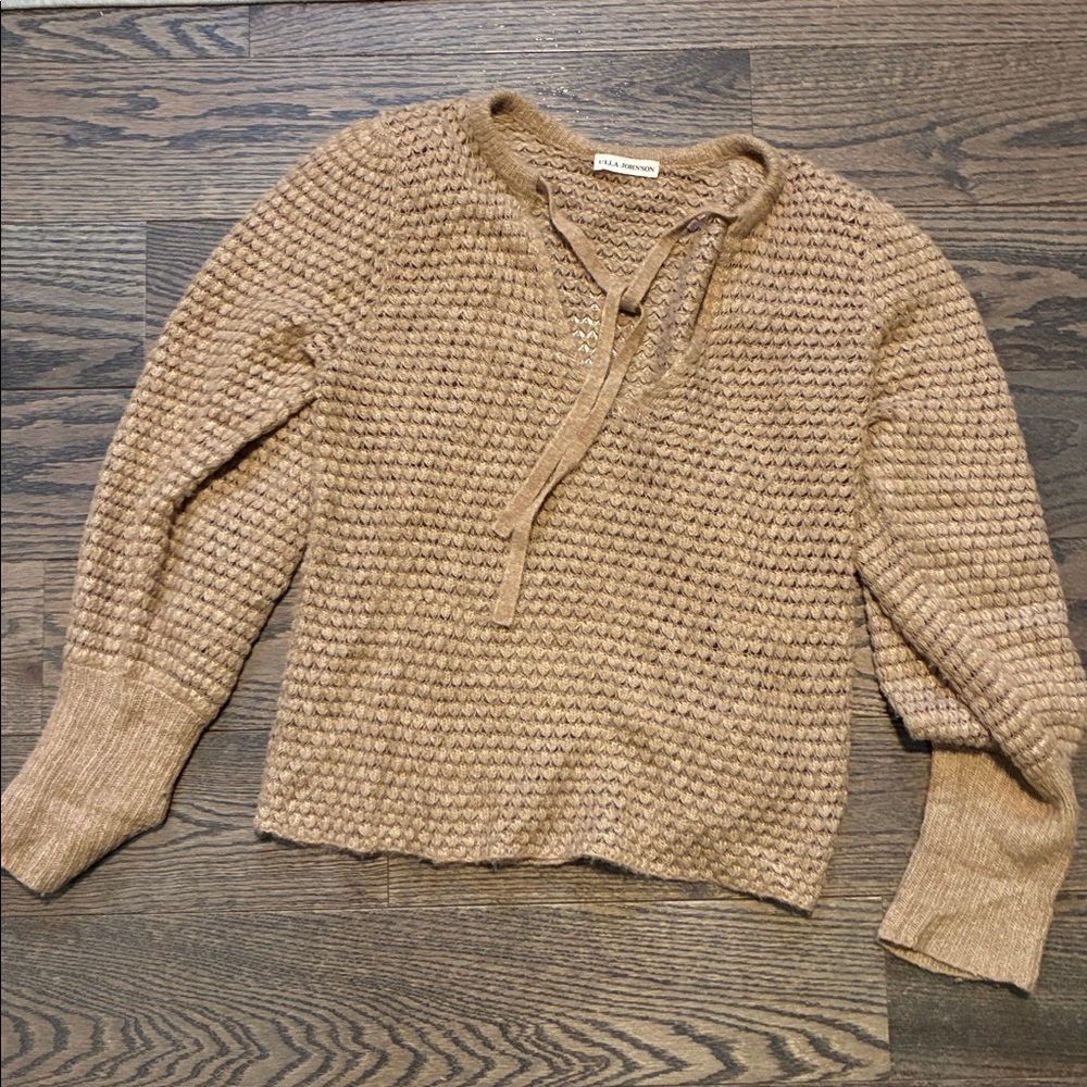 Ulla Johnson Textured V-Neck Sweater